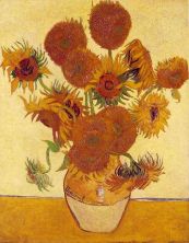 Haga click para ver la imagen ampliada 1888 still life - vase with fifteen sunflowers.jpg